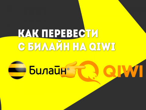 Как перевести деньги с Билайна на QIWI Кошелек